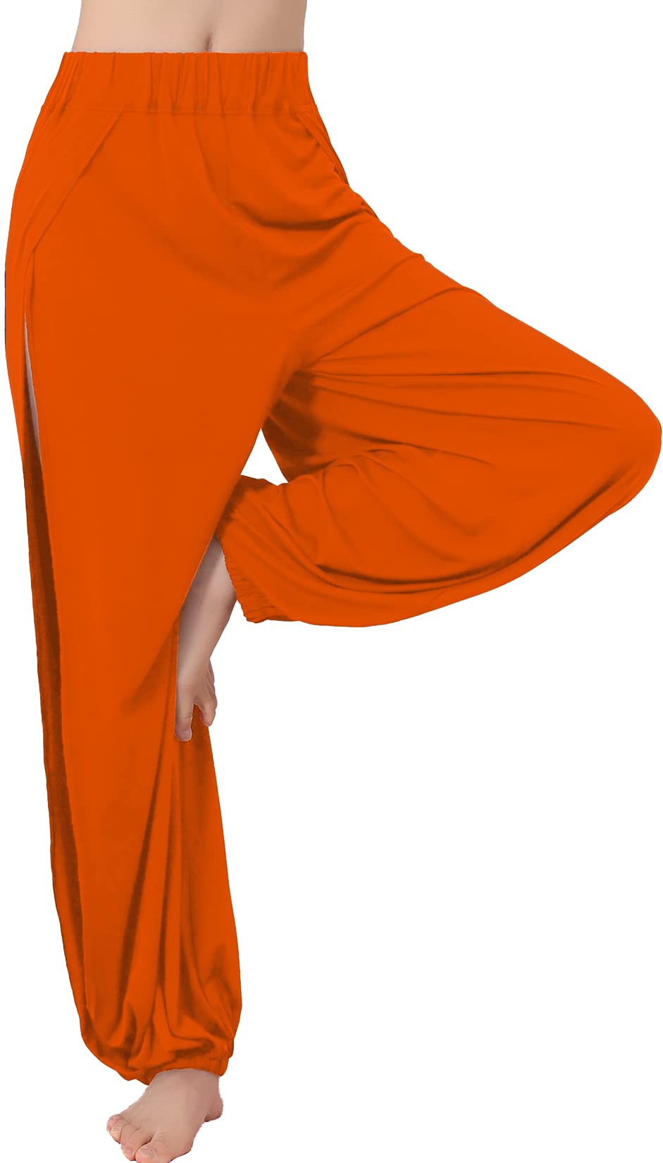 Hoerev Pantaloni Spaccati Morbidi per Le Donne Pantaloni Yoga Danza Harem Yoga Pilates