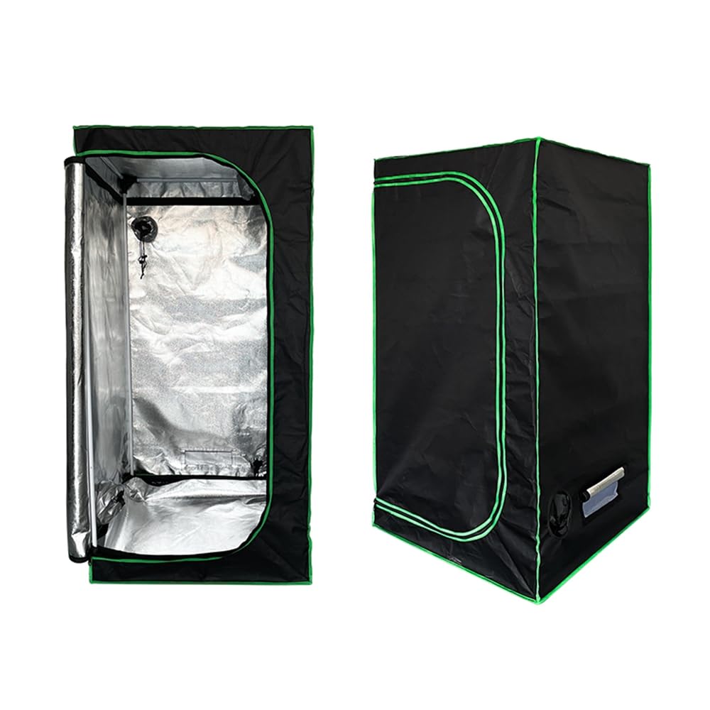 Mucola Zimmergewächshaus Growzelt Growschrank 60x60x120 cm Schwarz