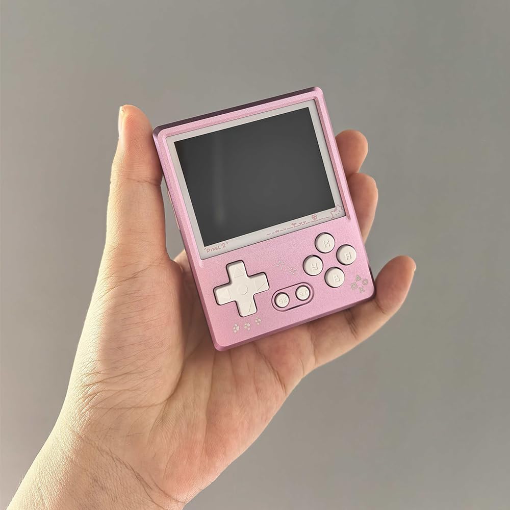 Amazon.com: GKD Pixel 2 Pink Color Metal Retro Game Console