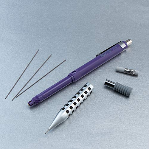 Image of Pentel Smash Drafting Mechanical Pencil (0.5mm) - Special Edition Silver /Violet Accents w /Tube (Q1005LZV-TB)