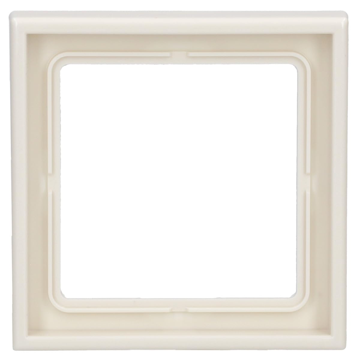 JUNG LS981W Marco, Duroplástico, Resistente al Rayado, Brillante Blanco Marfil, Simple, 81 X 81mm