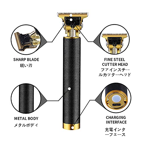 TAHUAON バリカン 散髪用 ヘアカッター ヒゲトリマー 充電・交流式 安全ロック付き 超低騒音 usb充電式 家庭用 電動ばりかん コードレス ヘアクリッパー ンズ 子供 業務用 プロ仕様 カラー1 の商品画像 8