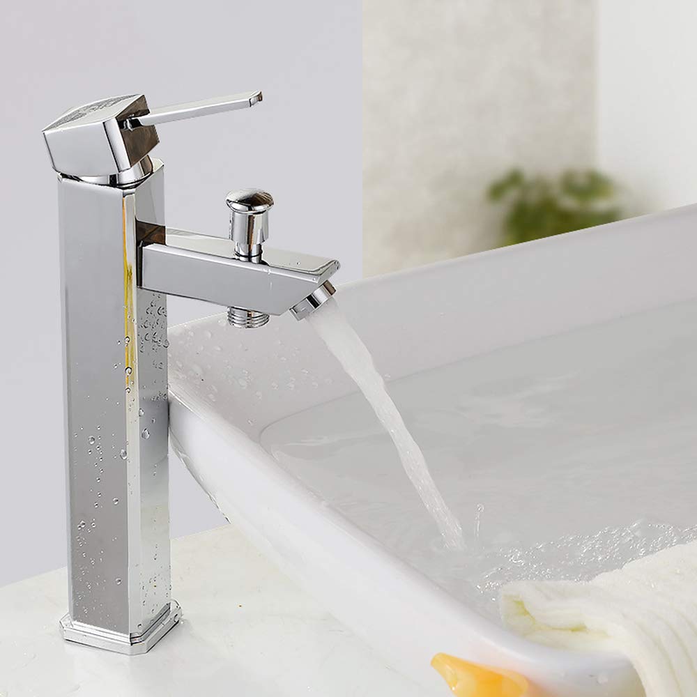 Salle de bains multifonctionnelle Robinet Lavabo Chaud Et Froid En Laiton Mitigeur Monotrou Baignoire Mitigeur Robinet Avec Douche À Main Baignoire Robinet