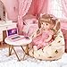 1/12 Dollhouse Furniture Decor Laptop Accessories, 1/6 Scale Minature Tablet Smart Phone Mini Stuff Doll House Furniture Play Set Accessories 3 Pcs (Pink)