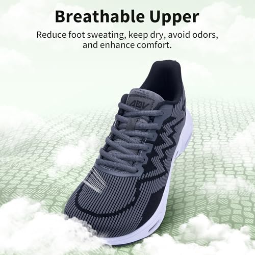 Image of AOV Women Arch Support Walking Shoes Orthotic Tennis Sneakers for Plantar Fasciitis Athletic Running Shoes
