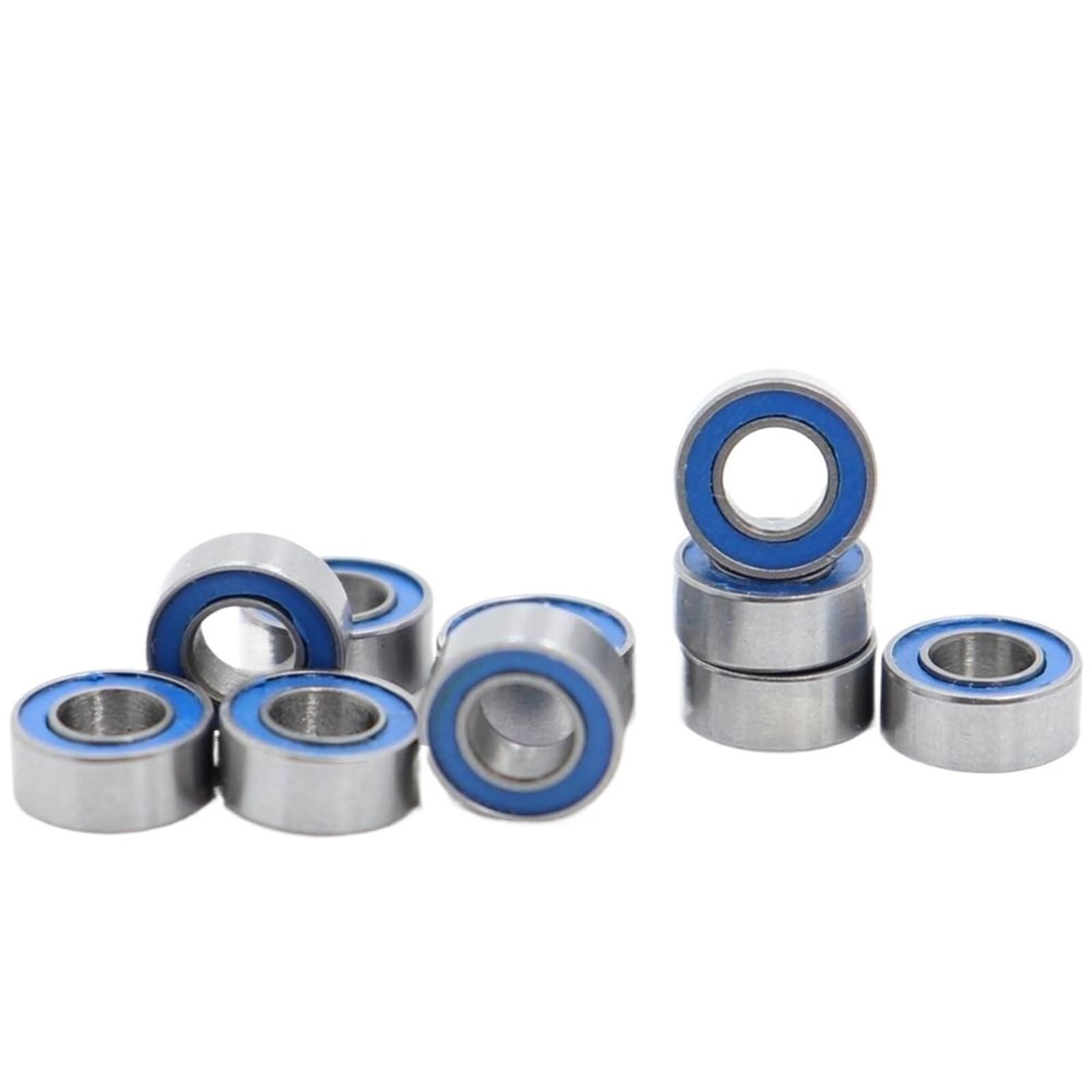 Industrial Shaft Bearings, MR63-2RS Bearing ABEC-3 3x6x2.5 Mm Miniature MR63RS Ball Bearings Blue Sealed L-630DD 10Pcs