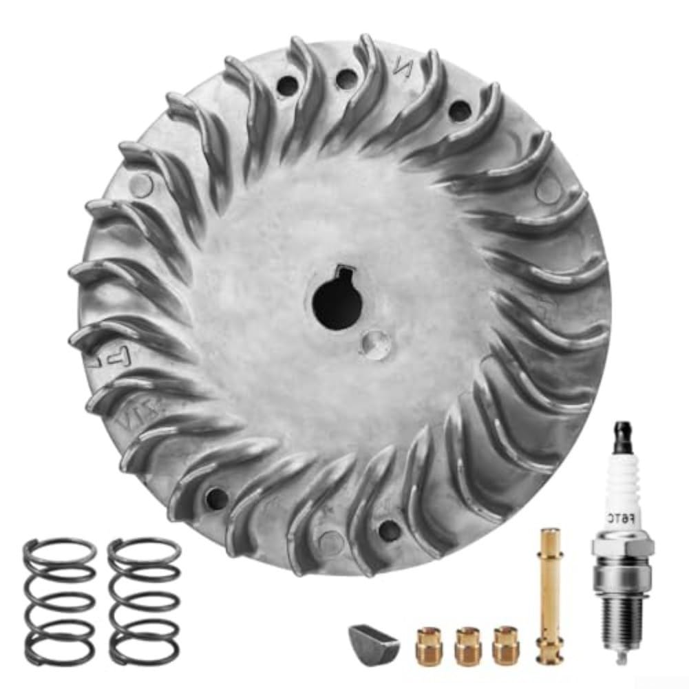 Aluminium Schwungrad Kit 212cc Nicht-Hemi Motor, für PREDATOR 224cc, für GX160, für GX200/69730/69736 Clone 196cc, Inklusive Zündkerze Ventilfedern Halbmondkeil