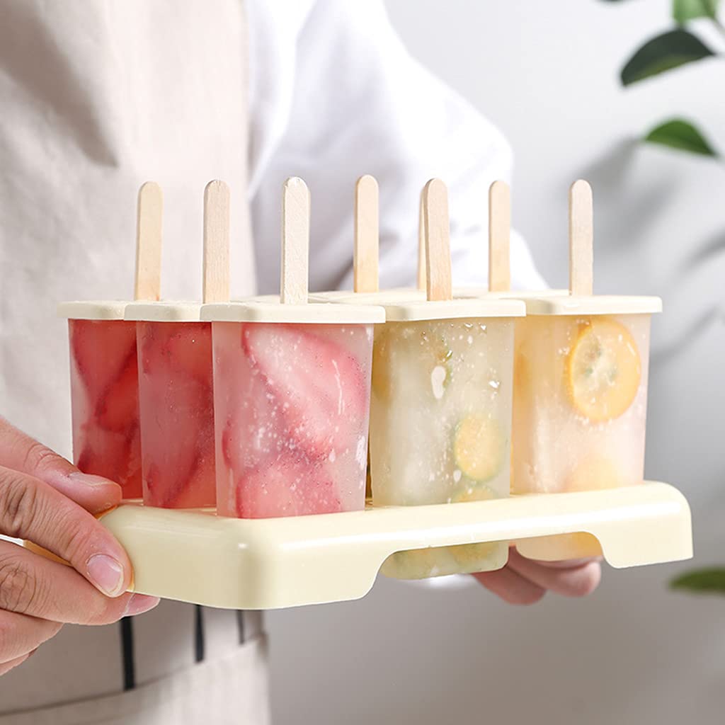 Moldes para polos， Bandejas for paletas con protección antigoteo for paletas caseras. Fácil liberación. Diversión con niños.