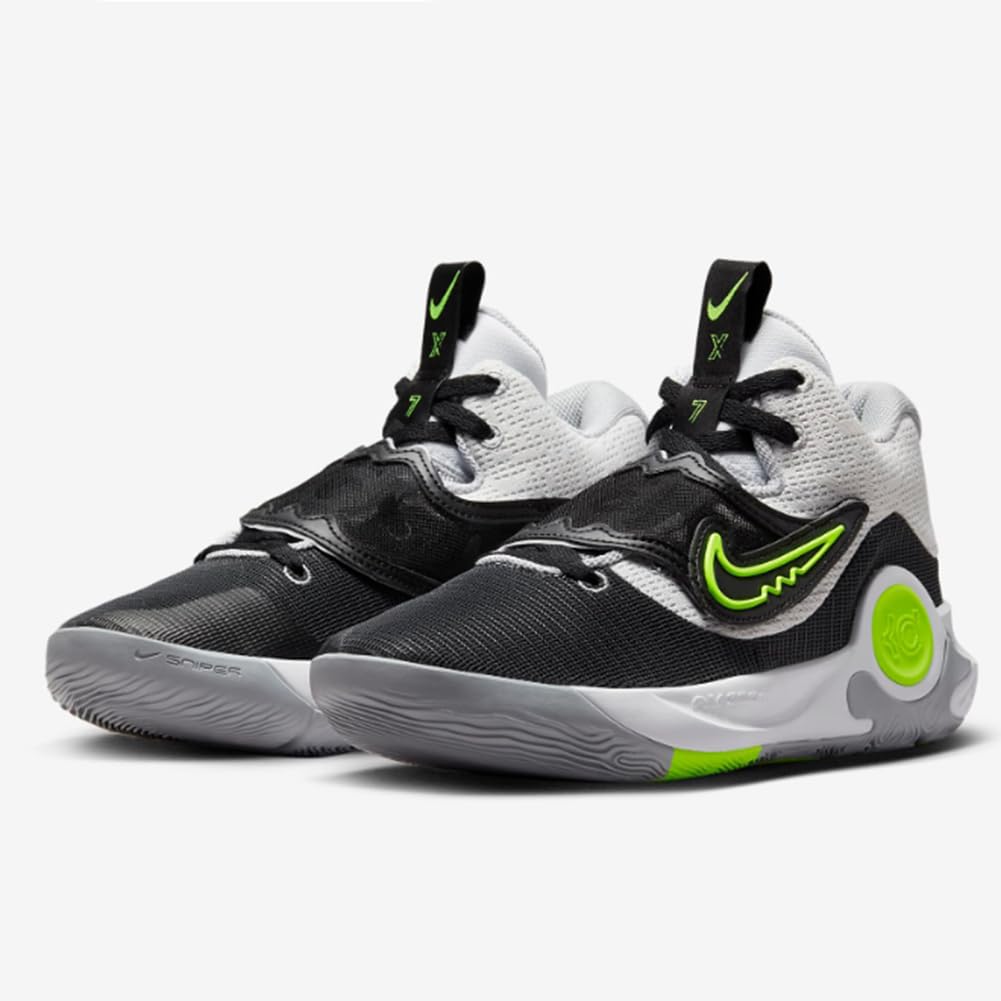 NIKE KD Trey 5 X Basketball Shoes Adult DD9538-101 (White/Volt-Black-W), Size 13