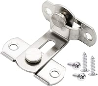 Vista 7 de 3 pulgadas el 90 puerta hebilla perno granero cerradura de puerta de ángulo recto pestillo de doblez Hasp Inodoro puertas y ventanas