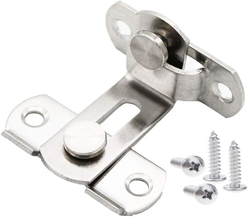 Miniatura 8 de 3 pulgadas el 90 puerta hebilla perno granero cerradura de puerta de ángulo recto pestillo de doblez Hasp Inodoro puertas y ventanas