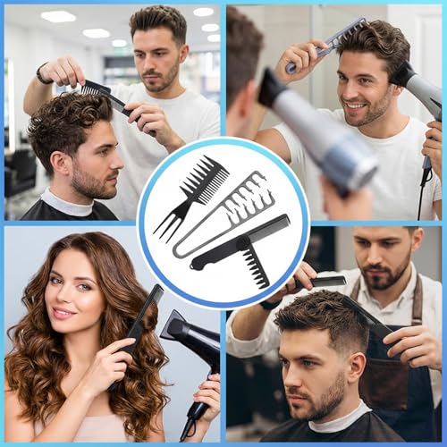 Set de 3 Peines Texturizadores Anti-Frizz de Plástico miniatura 6