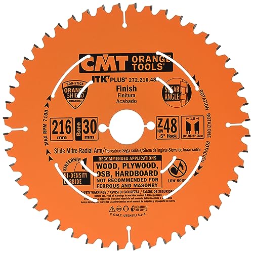 CMT 272.216.48M Lama Circolare Itk-Plus per Taglio Traverso Vena, Arancio