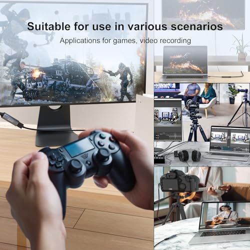 SUOFEIXIANG HDMIキャプチャーボード USB3.0/Type-C対応 リアルタイム配信・録画 超低遅延 ゲーム実況/ライブ配信/動画制作対応(Nintendo Switch/PS5/Xbox/PC/Mac) の商品画像 6