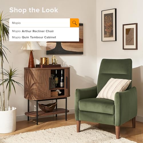 Mopio MM5010 Quin Storage Cabinet, Tambour Fluted Entryway Accent Sofa Tables, Buffet Sideboard With Doors & Shelves, Pantry Coffee Wine Bar Cabinet, Console Table, Mid Century Modern Wood Cabinet thumb #5