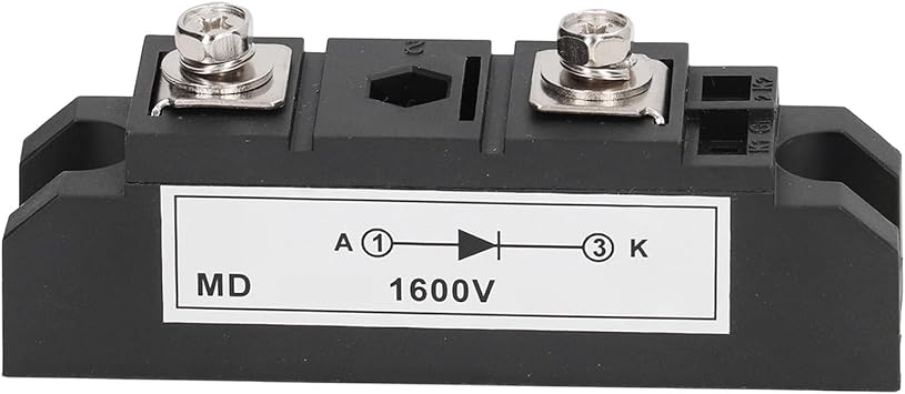 Bridge Rectifier, 100A 1600V Compact Size Rectifier Power Module Isolation Mount Base for PWM Inverter Current Input