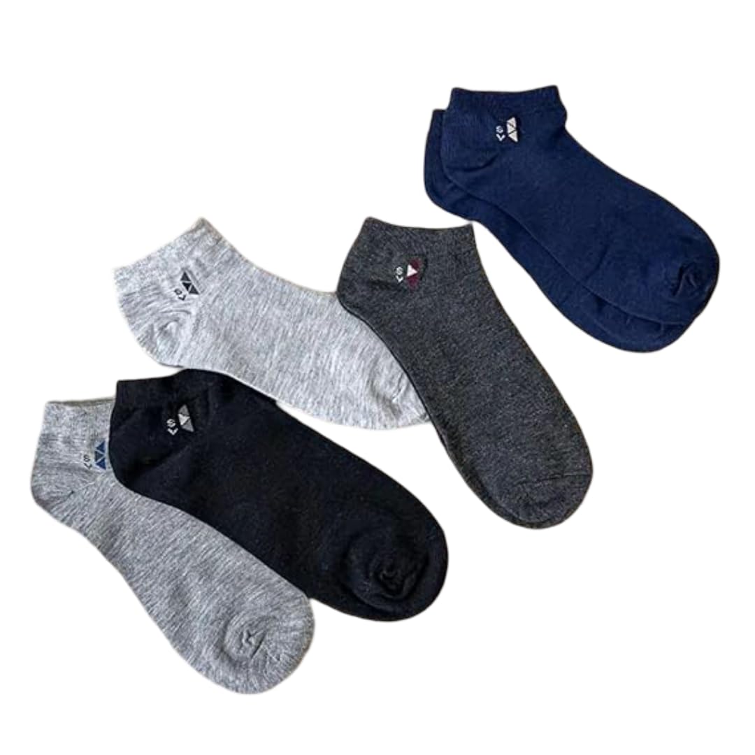 Men Ankle Length Socks Pack Of 5-image-40