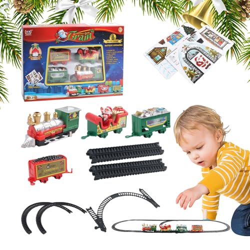 電車セット - おもちゃの車と鉄道プレイセット 13点 - おもちゃの電車セット,誕生日とクリスマス向け 幼児の遊びと想像力 女の子と男の子用