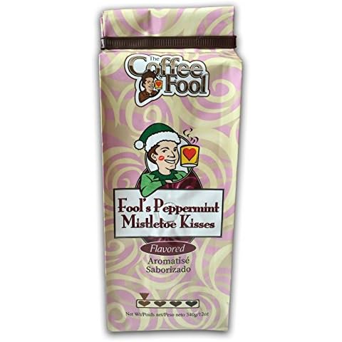 Coffee Fool's Decaf Peppermint Mistletoe Kisses (Strong Drip Grind) Cover