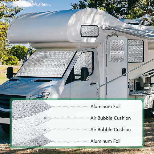 Jxgzyy Reflective Insulation Roll Garage Door Insulation Panels Pre-Cut Kit 16 Sheets Double Bubble Reflective Insulation Foam Panels 23.62 Inch X 47.24 Inch For Windows thumb #4