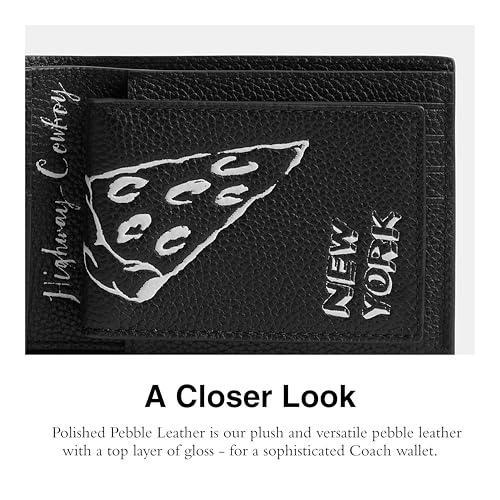 Coach Men's 3 in 1 Sketch Print Accessory-Travel Wallet, Black Multi4