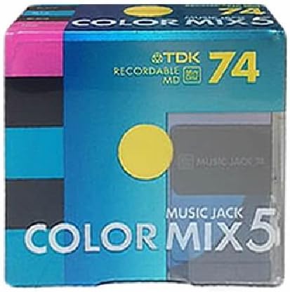 TDK MUSIC JACK COLOR MIX 5 74 MINUTE 5-PACK