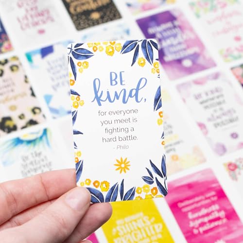 bloom daily planners Act of Kindness Deck - Set of 30 Mini Encouragement Cards with Positive Quotes - Small 2” x 3.5" Cards - Assorted Designs - image 5