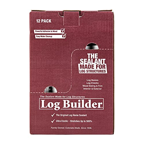 Sashco Log Builder Acrylic Latex Chinking Caulk 30 oz Pack de 10 miniatura 2