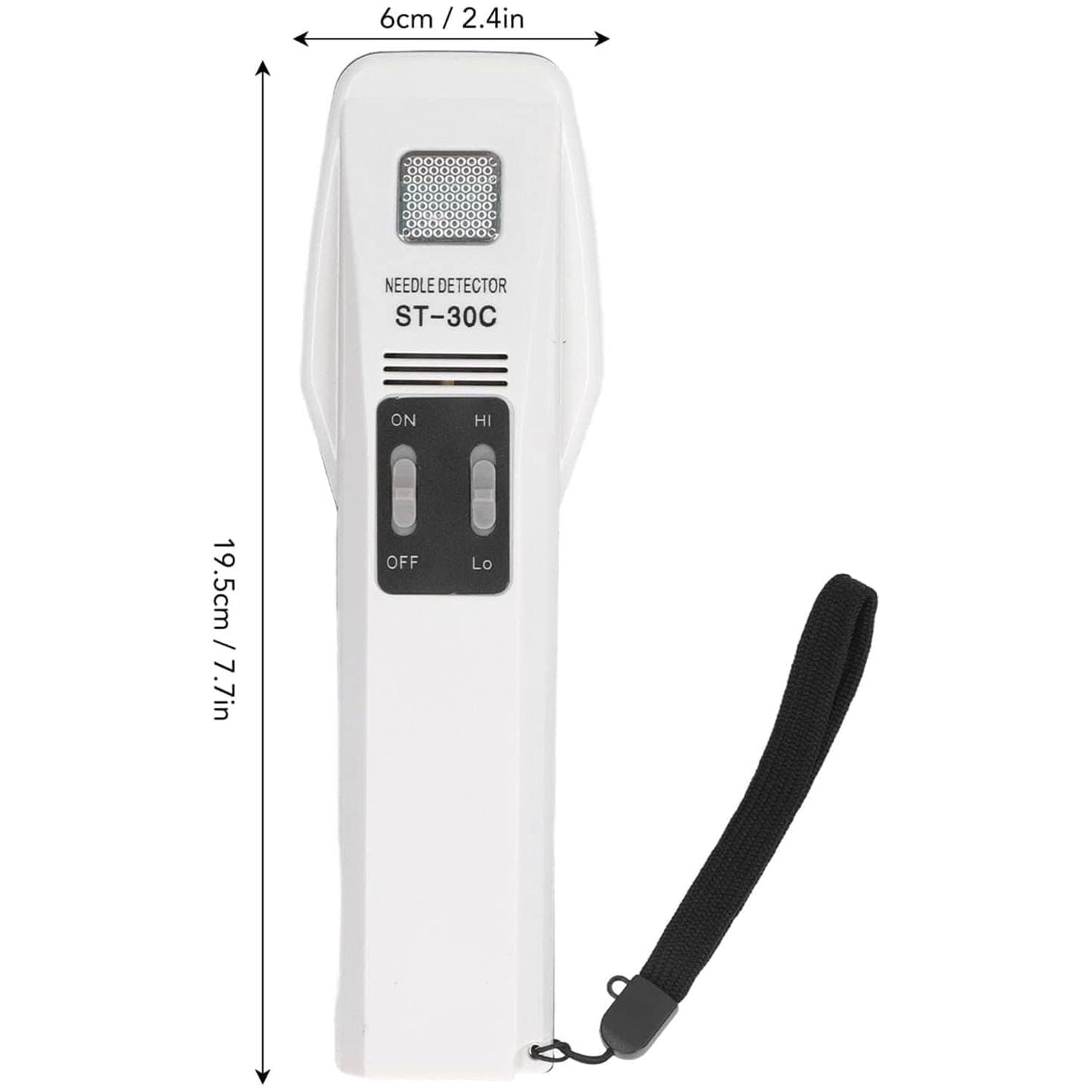 Bacchetta tenuta in mano del metal detector di alta sensibilità con l'allarme acustico e luminoso, per l'aeroporto, controlli di sicurezza del porto, macchina elettronica rotta del rivelatore dell'ago