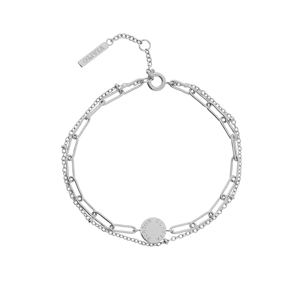 Olivia Burton Women's ILLUSION Collection Bracelet with Multiple Chains in Stainless Steel - 24100067