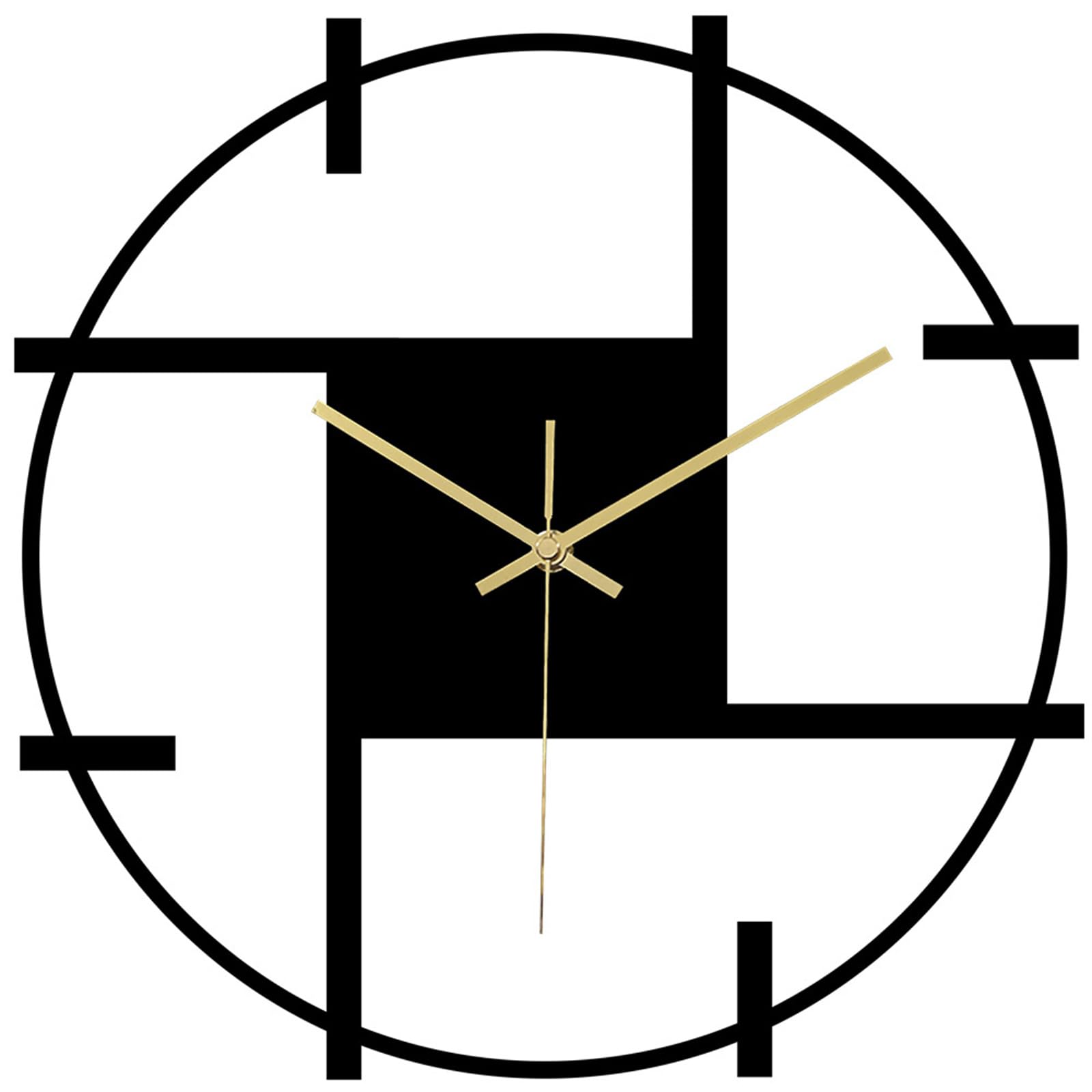 Tsophreniq Accurate Timekeeping Wall Clock Not Ticking Battery Operated Wall Clock Minimalistic for Kitchen Offices