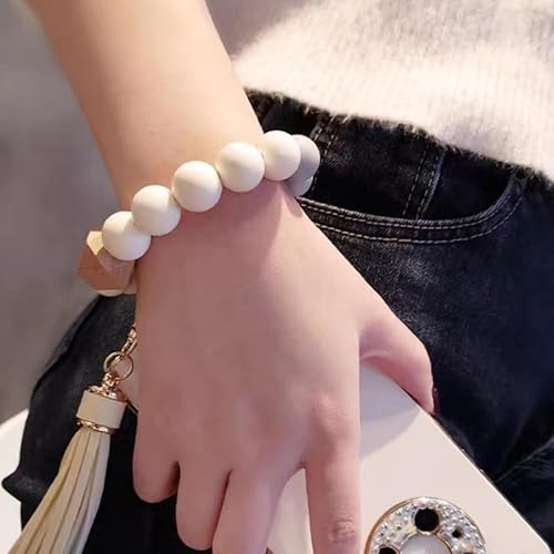 Miniatura 6 de Cuentas de silicona, 60 cuentas redondas de silicona de 0.59 pulgadas (0.591 in) para hacer llaveros, pulseras, collares, aretes, joyas,