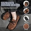 ULTRAIDEAS Men's Nealon Moccasin Clog Slipper, Slip on Indoor/Outdoor House Shoes,Camel,7 uk #2