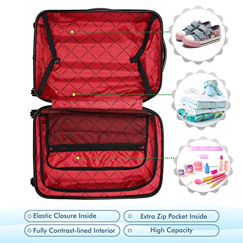 Image of HUMTY DUMTY Disney Marvel Avengers Group Set of 2 (18 inch&22 inch) Inches Multicolour Polycarbonate Stylish Kid's Hardcase Trolley Bag Travel Luggage for Boys & Girls (24366)