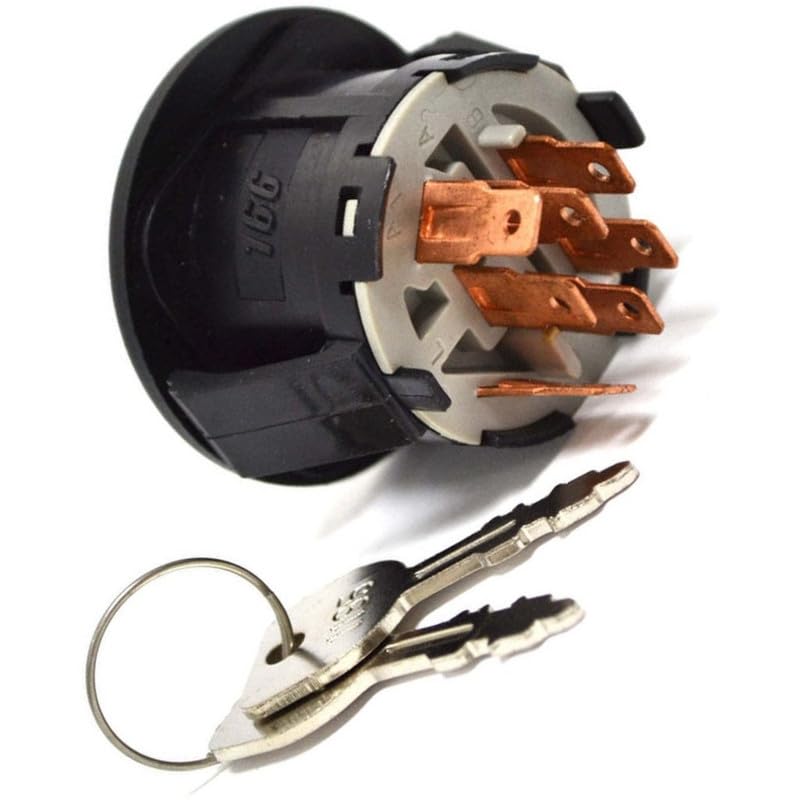Ignition Starter Switch & Key Compatible with Husqvarna 532193350 Lawn Mower Rider Tractor 163968, 175442, 175566, 532175566, 583068901, 725-1741, 925-1741, 6900-47P, 118848, 532163968