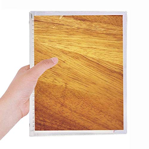 Carnet de notes en bois rechargeable spirale bloc-notes ligné écologique