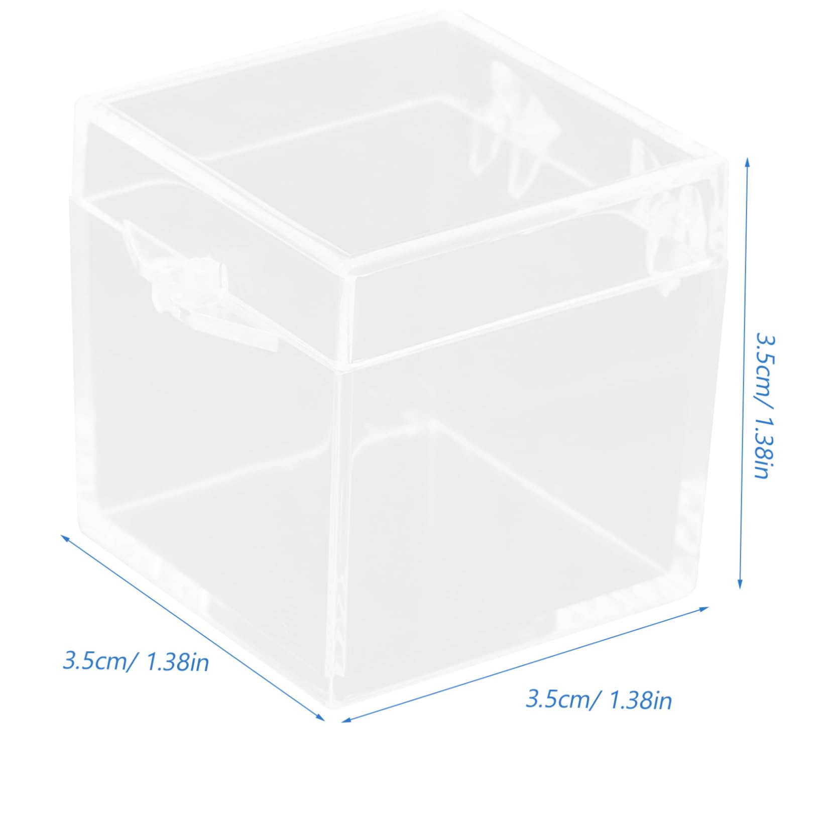 PRETYZOOM 12pc Cube Storage Boxes Mini Specimen Display Cases Gemstone Showcase Cubes Mini Display Boxes for Home Decor