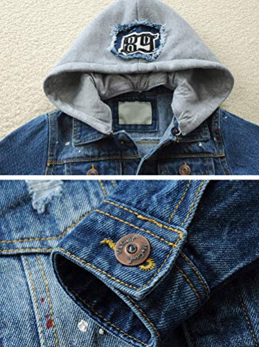 Image of Mallimoda Kids Boys Girls Hooded Denim Jacket
