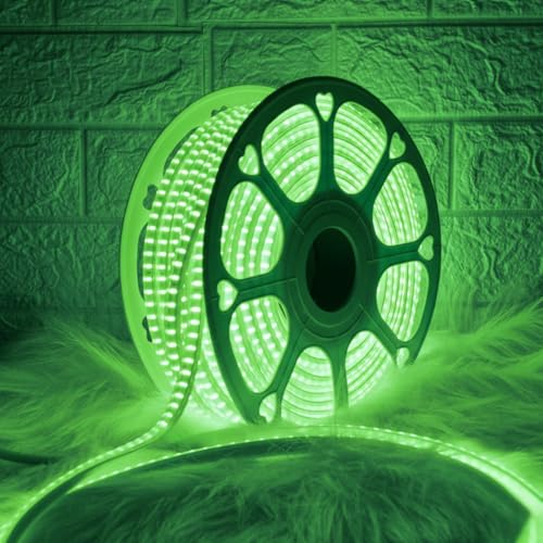 Image of V.E.S.P.A SMD LED Strip Lights Waterproof Lighting for Home Wall Decor & Interior Decoration | Perfect for Diwali Lighting | | Wedding | Events | Strip Lights | (Green, 45 Meter)