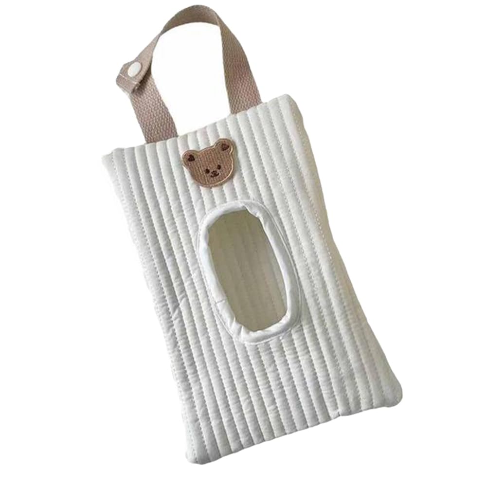CTRLZS Flip-Top Tissue Box Cartoon Animal Wet Wipes Box Car Hanging Bag Tissue Rack Storage Hanging Box C