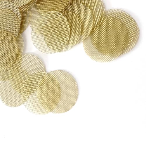 100 Pipe Screens, 3/4 inch | 50 Premium Stainless Steel Pipe Screens and 50 Premium Brass Pipe Screens | Hookah Smoke Filters | Mesh Screens | Spoon Pipes - Image 6