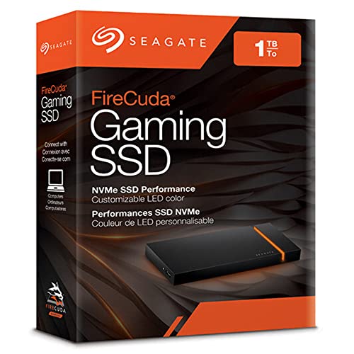SEAGATE Firecuda Gaming SSD 1TB 外付 ポータブルSSD(NVMe) 5年保証 USB-C 正規代理店品 安心サポート STJP1000400