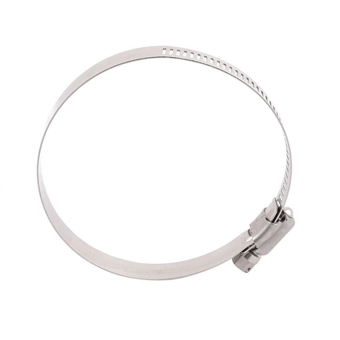 Aexit 65mm to fastener 89mm Dia Range Metal US Type Hose Clamp Hoop Silver Tone 5pcs Model:51as148qo536