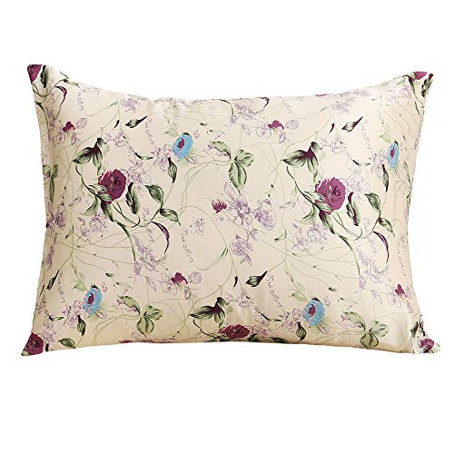 Funda de almohada de satén de seda de lujo para piel y cabello, 100% pura morera