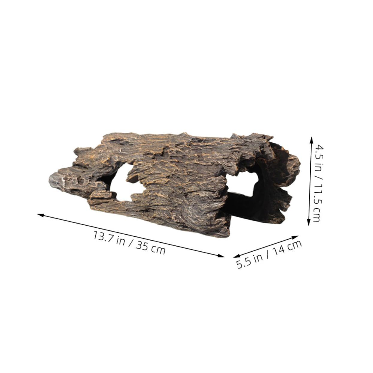Decorazione Resina Per Acquari Albero Tronco Per Pesci e Piante Ornamentale Per Terrario Aspetto Realistico e Sicuro Design Naturale Per Ambienti Acquatici