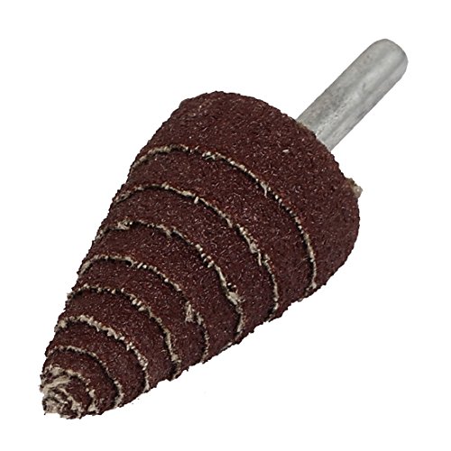 Aexit 66mm Long Abrasives Cone Deburring Flap Sanding Polishing Wheel for Cutting Model:82as321qo323