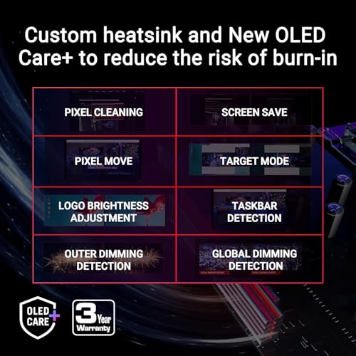 ROG Swift PG27AQDP Monitor 27", Quad HD WOLED (2560x1440), HDMI e DisplayPort, 0,03 ms (GTG), 480 Hz, Compatibile con G-SYNC, OLED Care+, Nero - Monitor - Immagine 2