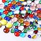 ENUTROF Muggelsteine Bunt Kinder Glasnuggets Bunte Glassteine Deko 260g 5-22MM für Aquarium Vasenfüller Hydrokultur Landschaftsbau Garten Blumentopf DIY-Dekorationssteine (Muggelsteine Set A)
