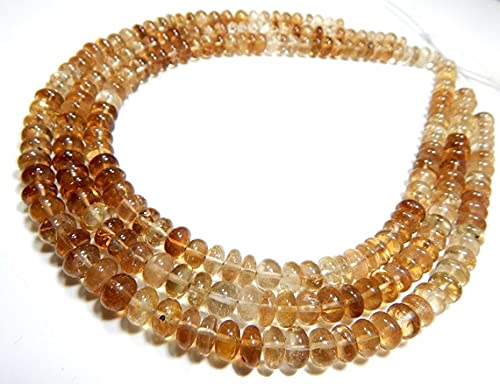 Perles rondelles dorées az impérial 7.5x8.5mm sur fil de 14 pouces pour fabriquer un cadeau unique