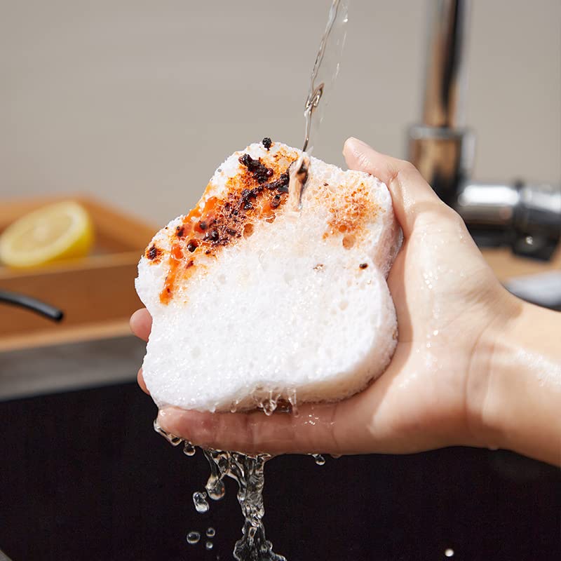 Amazon｜木材パルプスポンジ 木材パルプ綿 5枚セット 食器洗いスポンジ